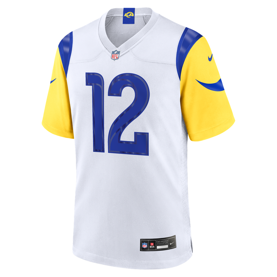 Los Angeles Rams Puka Nacua Nike White Game Player Jersey - White