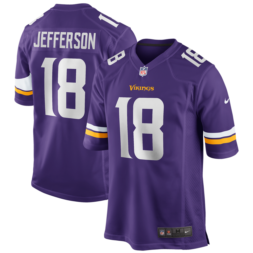 Minnesota Vikings Justin Jefferson Nike Player Game Jersey - Purple