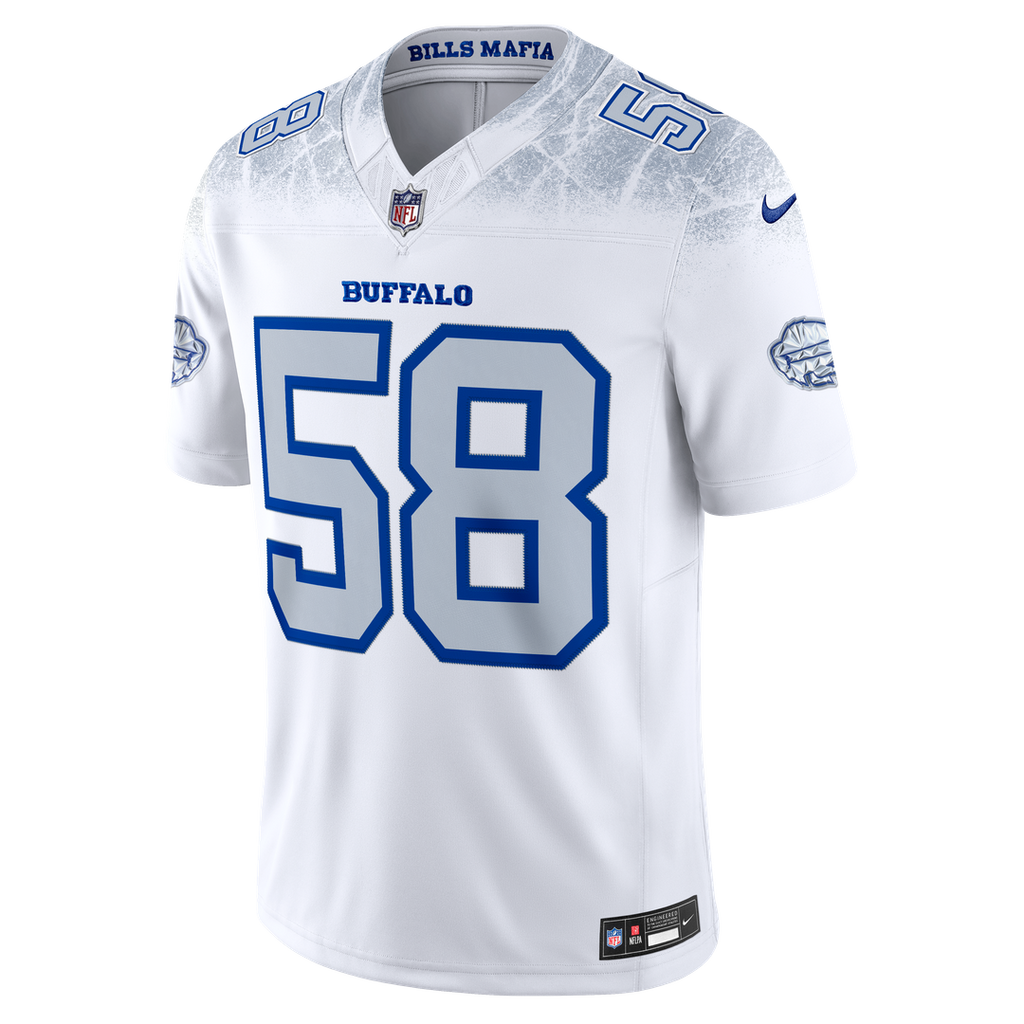 Buffalo Bills Matt Milano Nike Rivalries Collection Stitched Limited Jersey - White