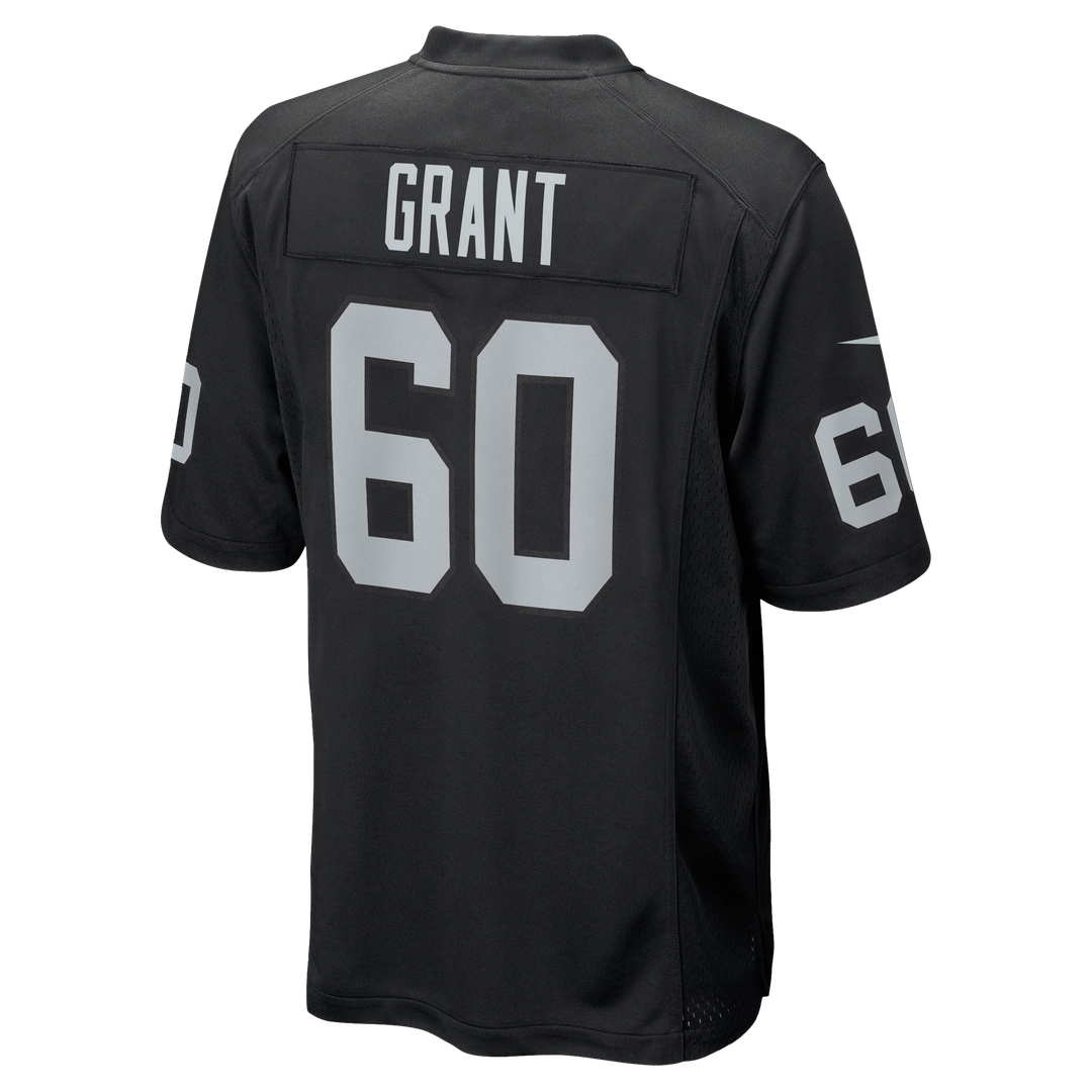 Las Vegas Raiders Charles Grant Nike Team Game Jersey - Black