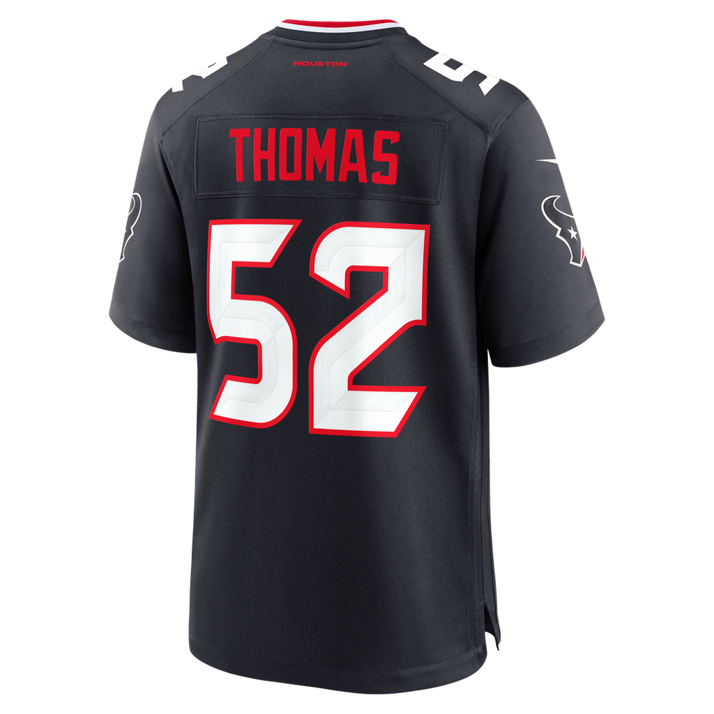 Houston Texans Xavier Thomas Nike Team Game Jersey - Navy
