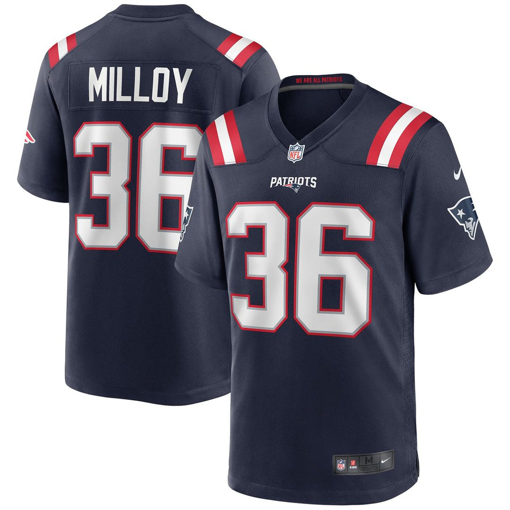 New England Patriots Lawyer Milloy Nike Game Retired Player Jersey - Navy