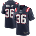 New England Patriots Lawyer Milloy Nike Game Retired Player Jersey - Navy