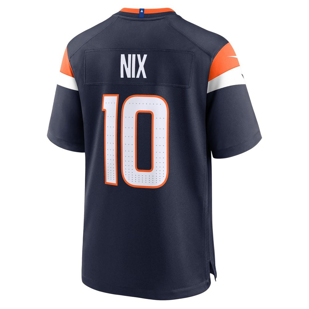 Denver Broncos Bo Nix Nike Player Game Jersey - Orange