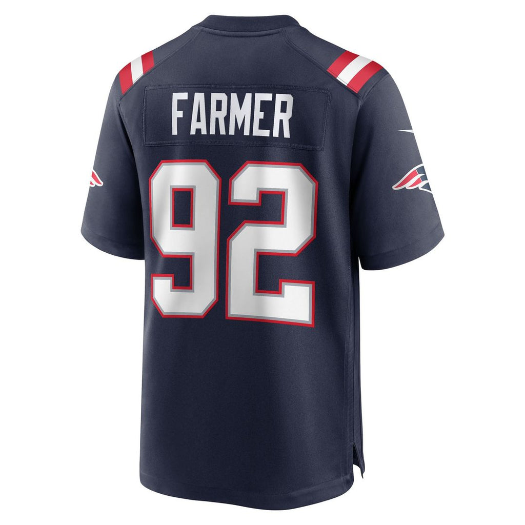 New England Patriots Joshua Farmer Nike Team Game Jersey - Navy