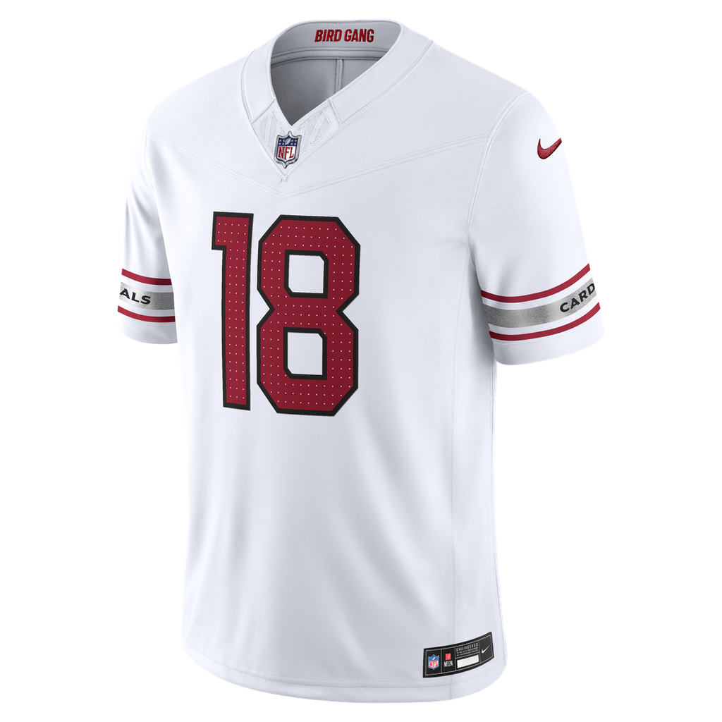 Arizona Cardinals Marvin Harrison Jr. Nike Alternate Vapor F.U.S.E. Stitched Limited Jersey - Black