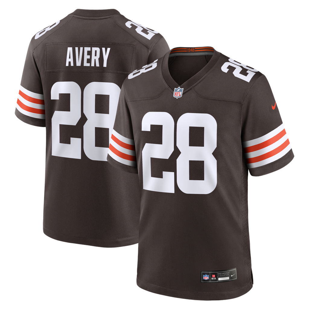Cleveland Browns Tre Avery Nike Team Game Jersey - Brown