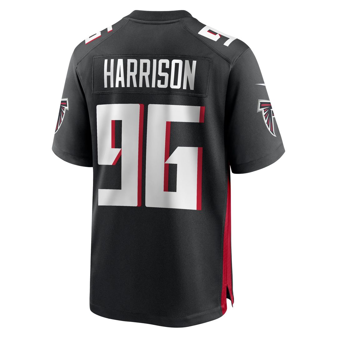 Atlanta Falcons Zach Harrison Nike Team Game Jersey - Black