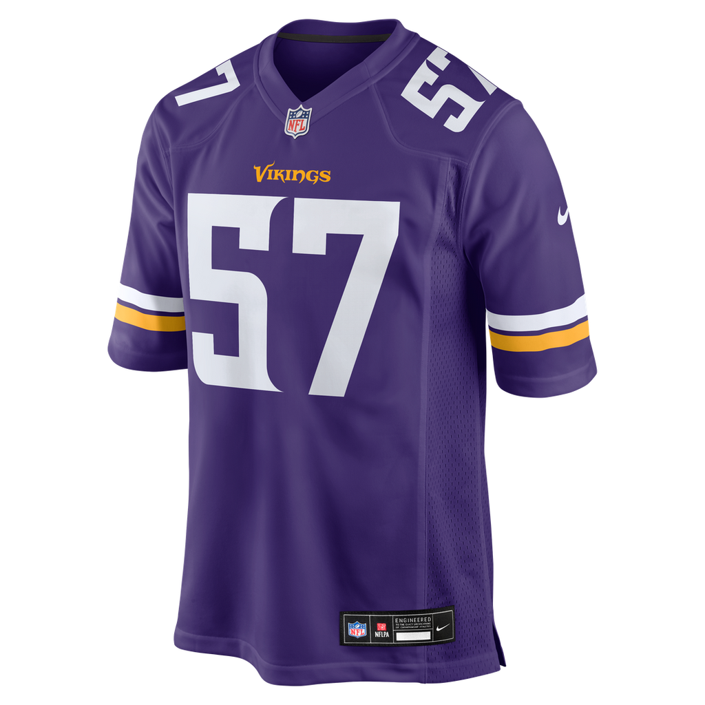 Minnesota Vikings Chaz Chambliss Nike Team Game Jersey - Purple