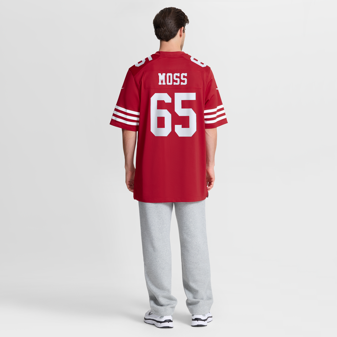 San Francisco 49ers Drew Moss Nike Team Game Jersey - Scarlet