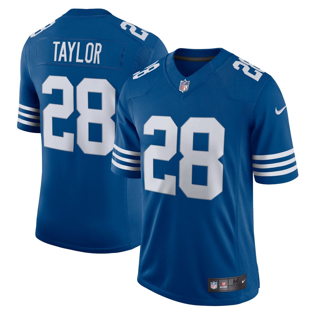 Indianapolis Colts Jonathan Taylor Nike Alternate Vapor Limited Jersey - Royal