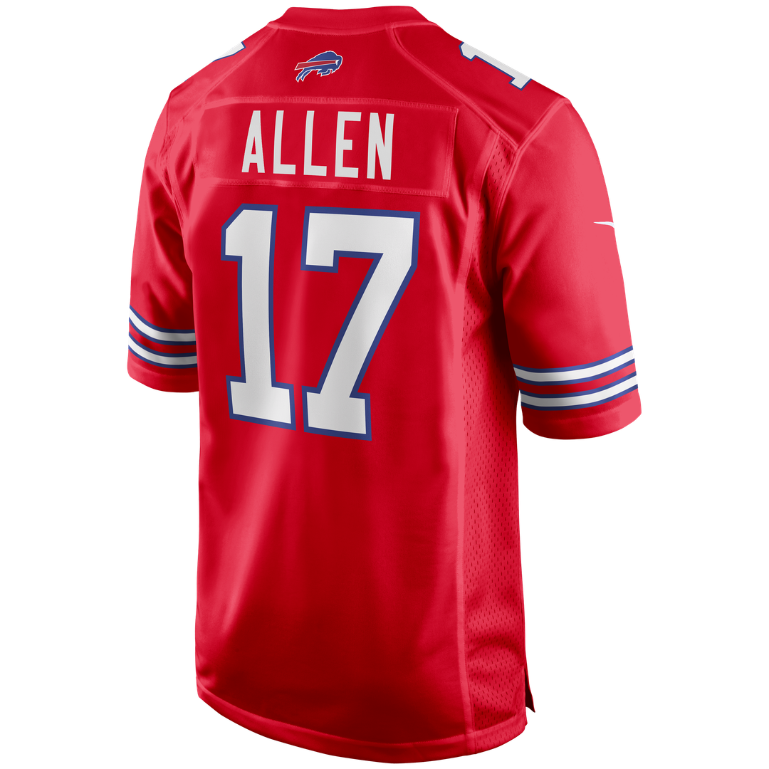 Buffalo Bills Josh Allen Nike Alternate Game Jersey - Red