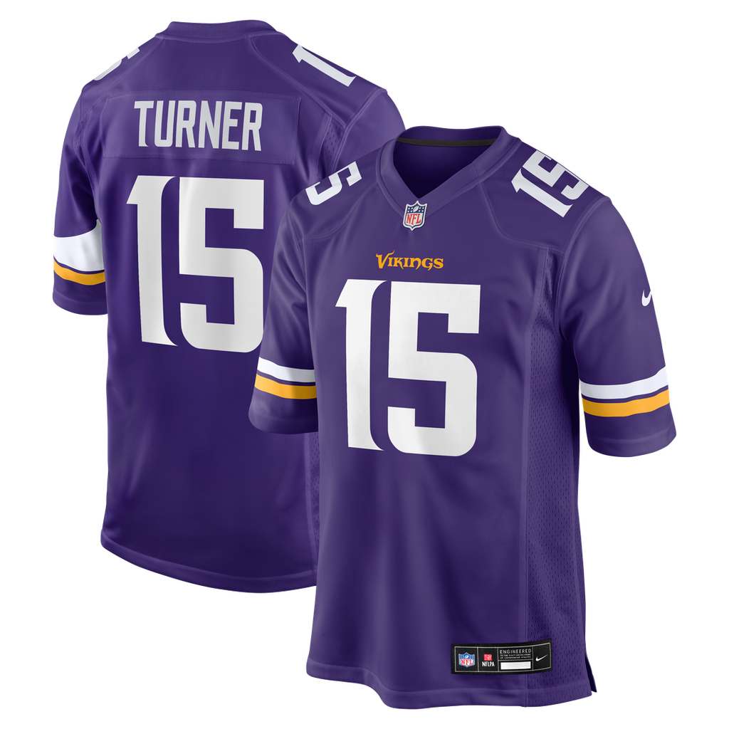 Minnesota Vikings Dallas Turner Nike Player Game Jersey - Purple