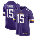 Minnesota Vikings Dallas Turner Nike Player Game Jersey - Purple