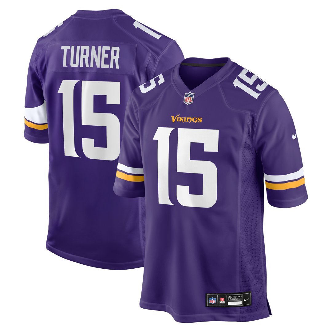 Minnesota Vikings Dallas Turner Nike Player Game Jersey - Purple