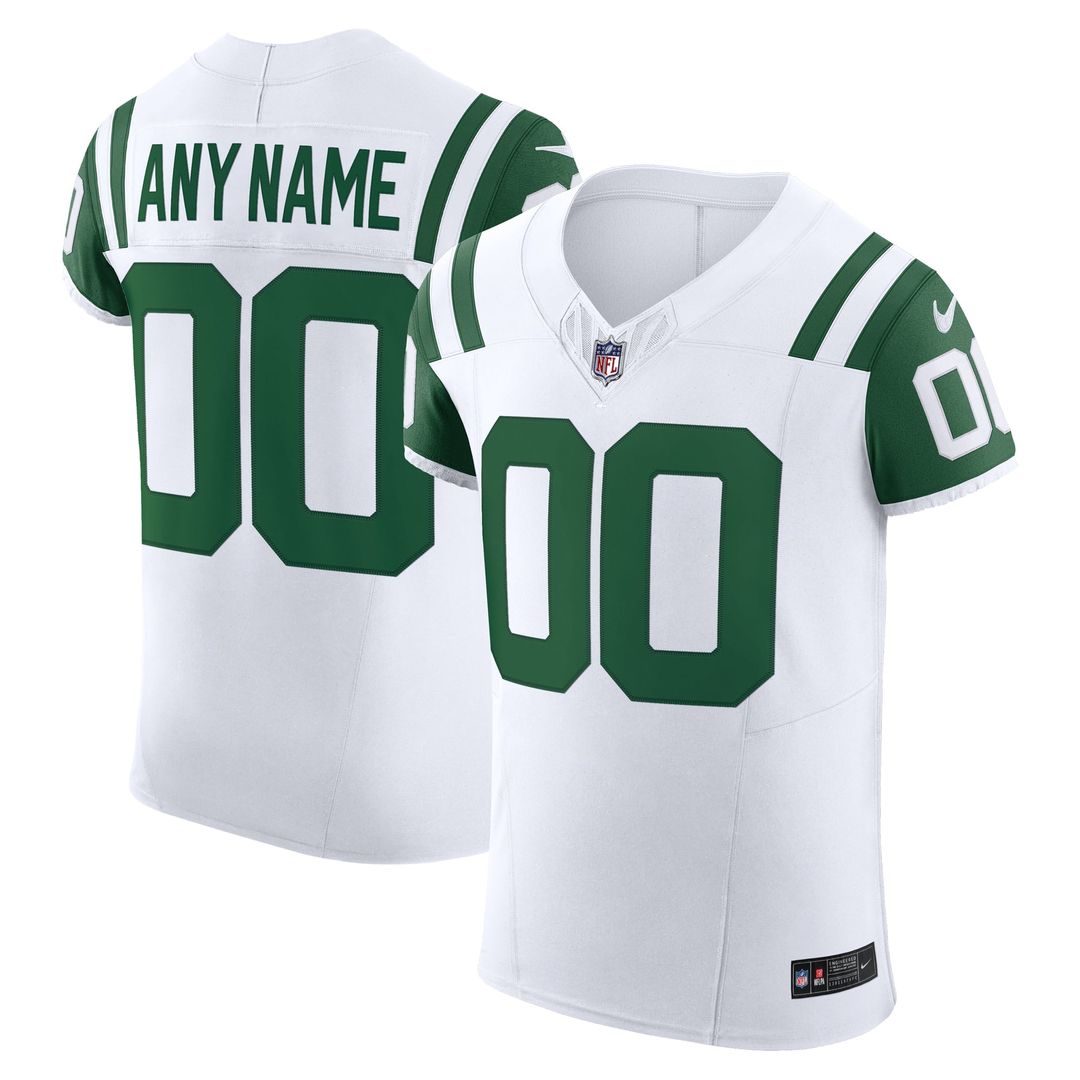 New York Jets Nike Vapor F.U.S.E. Elite Custom Jersey - White