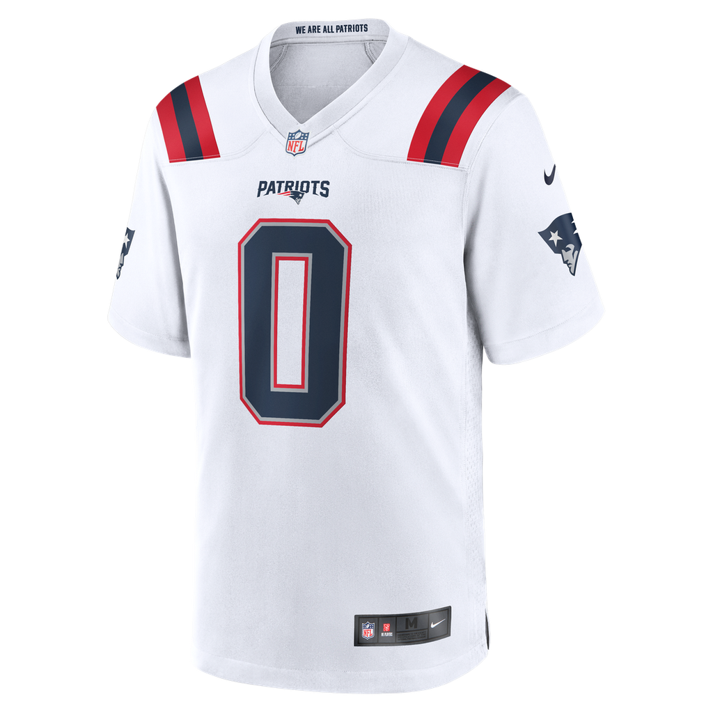 New England Patriots Christian Gonzalez Nike Game Jersey - White