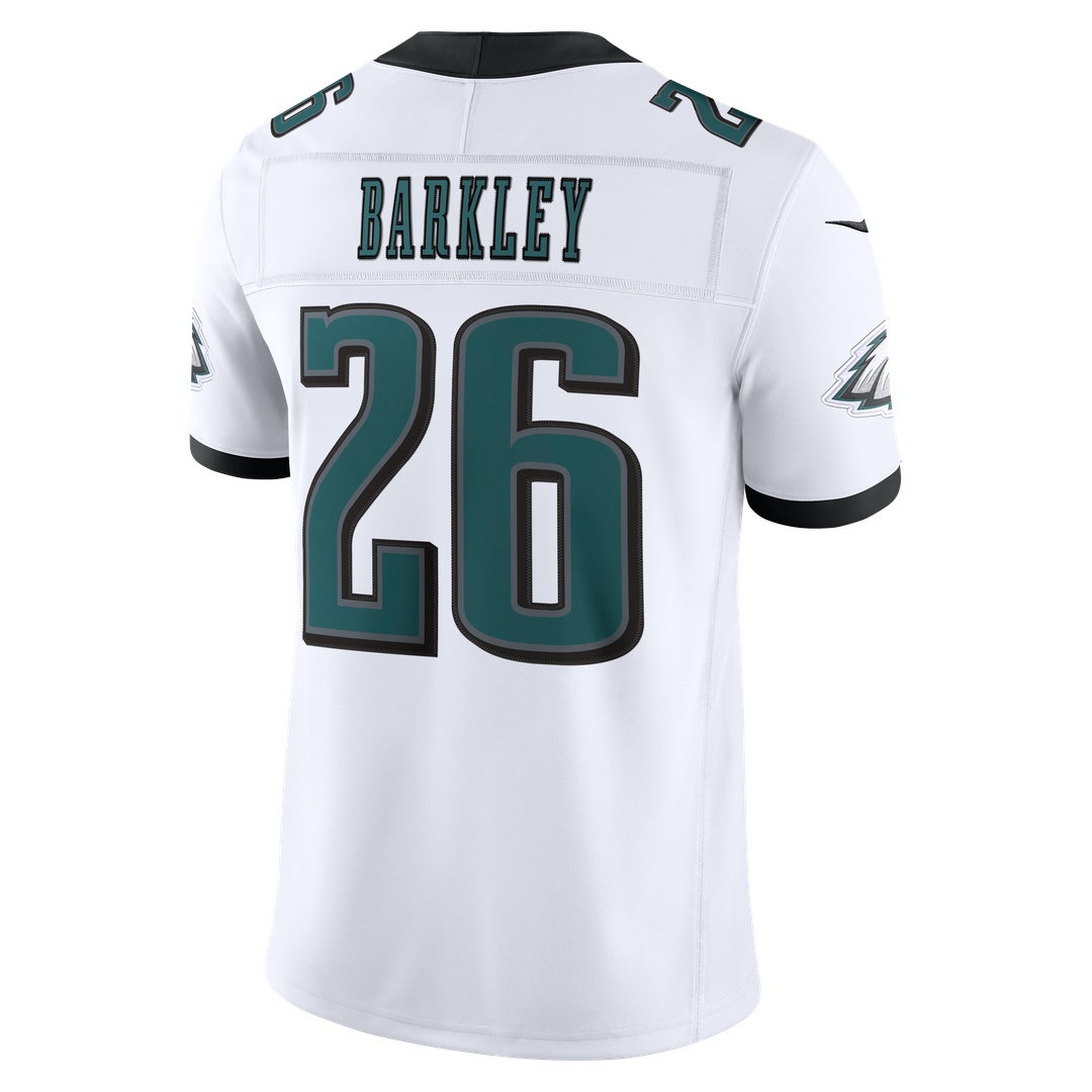 Philadelphia Eagles Saquon Barkley Nike Vapor F.U.S.E. Stitched Limited Jersey - White