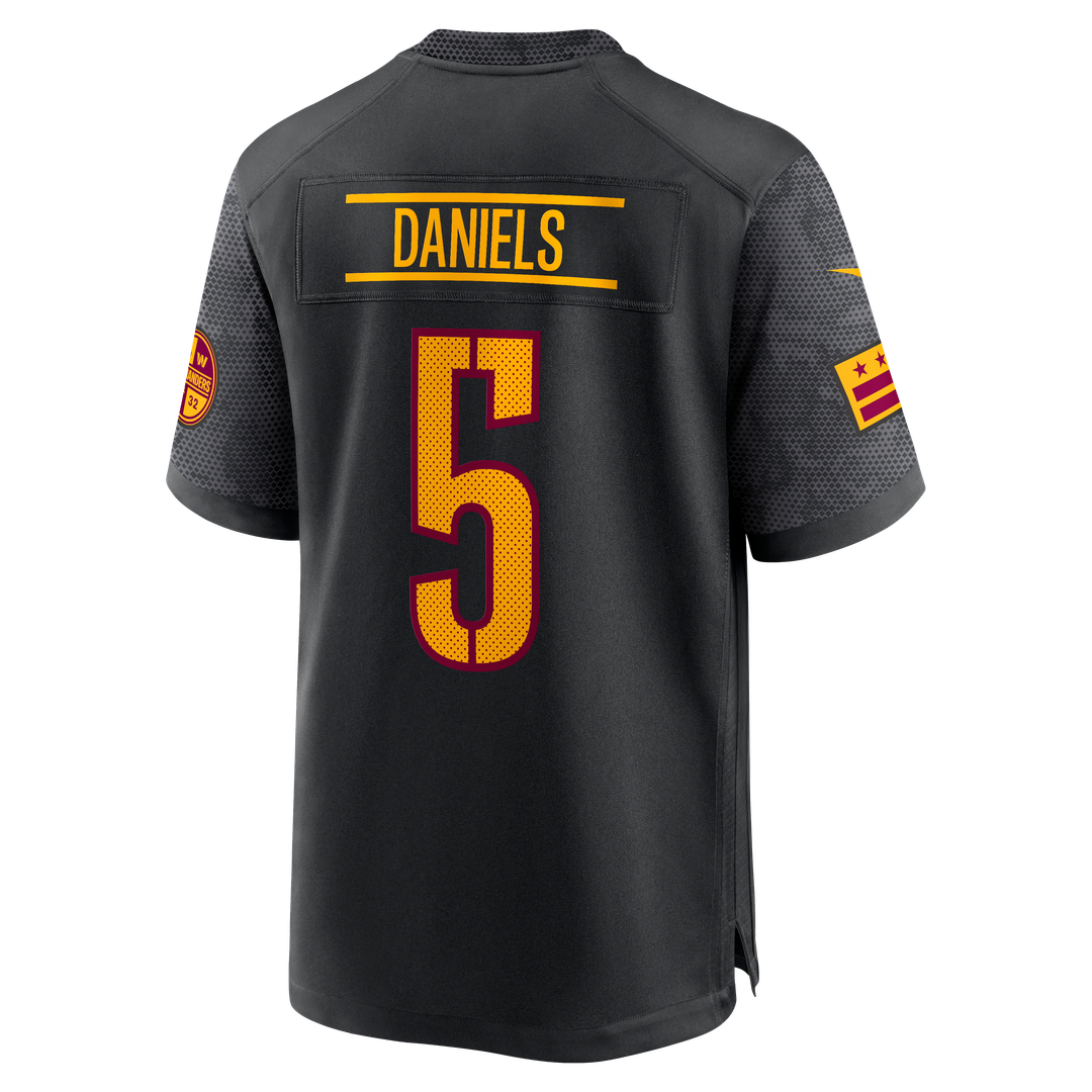 Washington Commanders Jayden Daniels Nike Alternate Game Player Jersey - Black