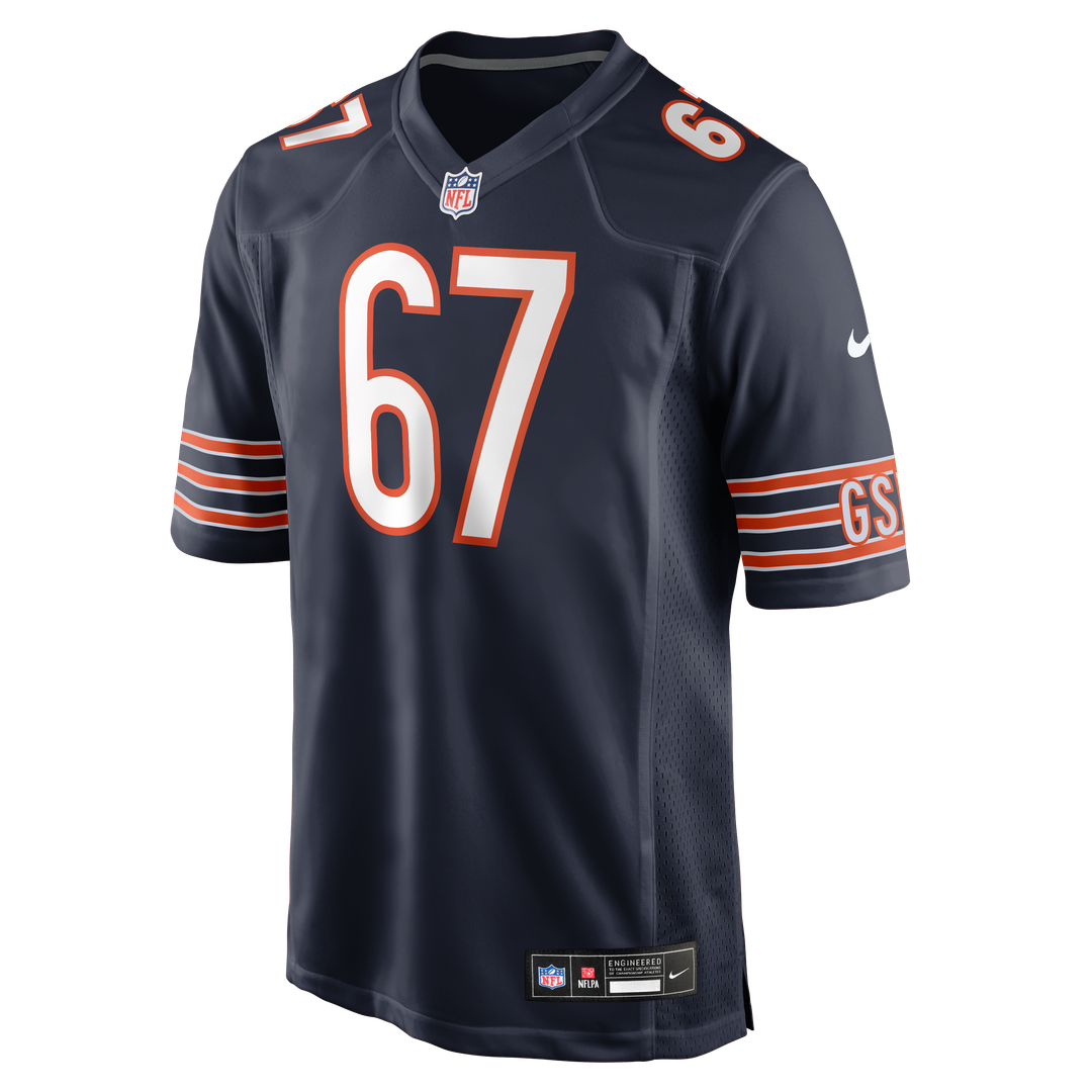 Chicago Bears Garrett Bradbury Nike Team Game Jersey - Navy