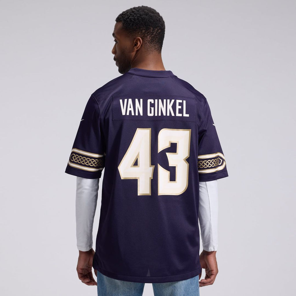 Minnesota Vikings Andrew Van Ginkel Nike 2026 Rivalries Collection Game Jersey - Purple