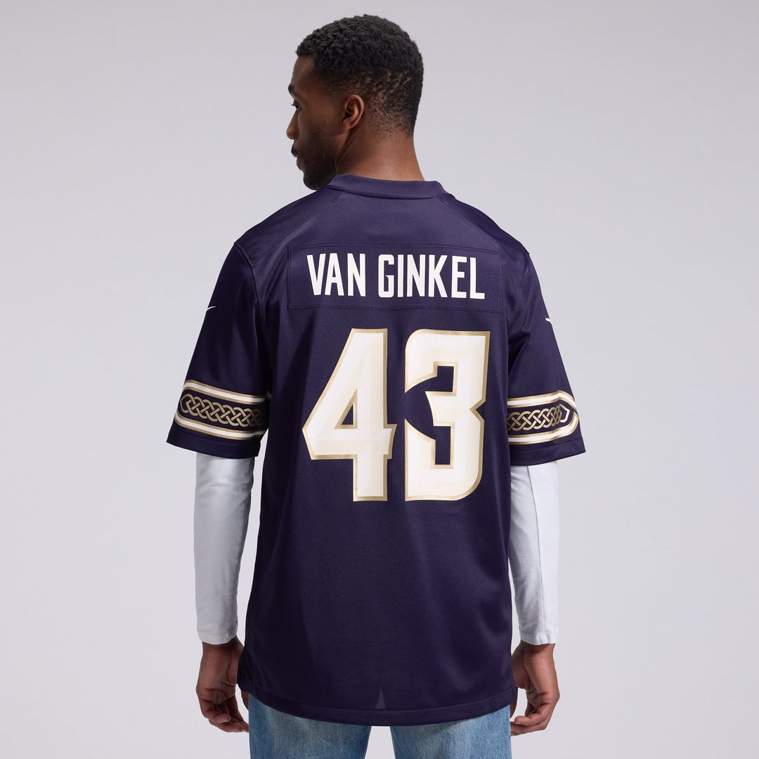 Minnesota Vikings Andrew Van Ginkel Nike 2026 Rivalries Collection Game Jersey - Purple