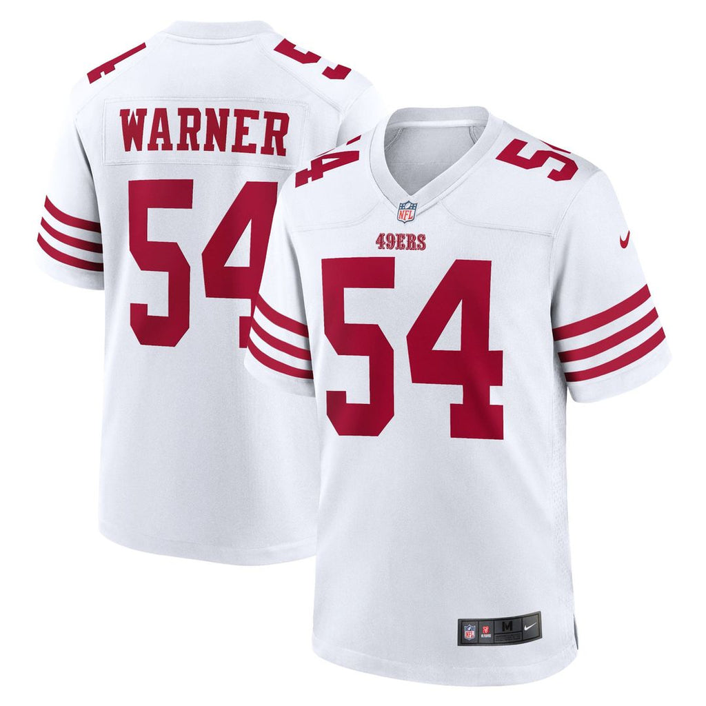 San Francisco 49ers Fred Warner Nike Team Game Player Jersey - Scarlet