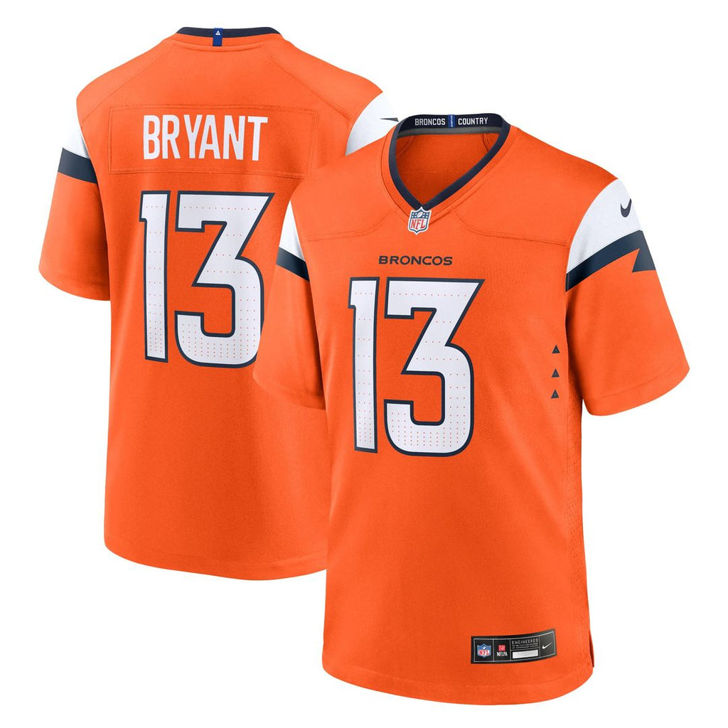 Denver Broncos Pat Bryant Nike Team Game Jersey - Orange