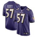 Baltimore Ravens Bart Scott Nike Game Retired Player Jersey - Purple
