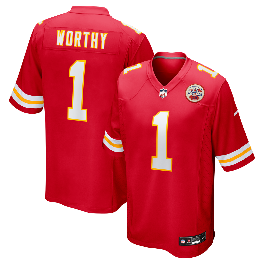 Kansas City Chiefs Xavier Worthy Nike Player Game Jersey - Red