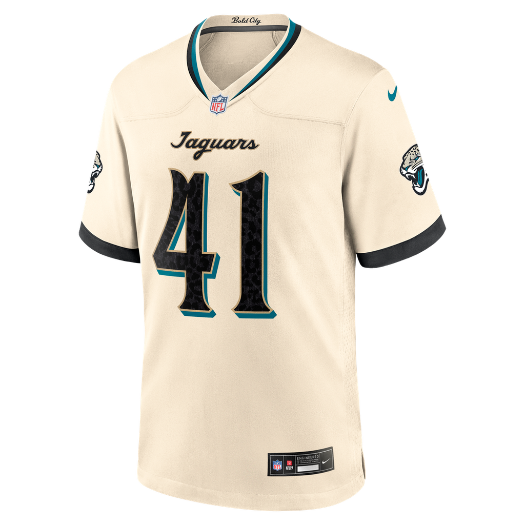Jacksonville Jaguars Josh Hines-Allen Nike 2026 Rivalries Collection Game Jersey - Natural