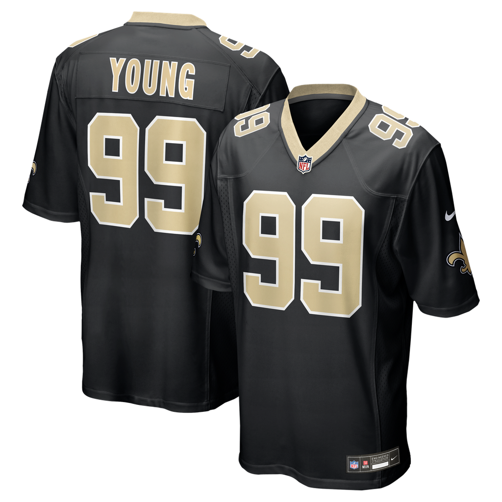 New Orleans Saints Chase Young Nike Game Jersey - Black