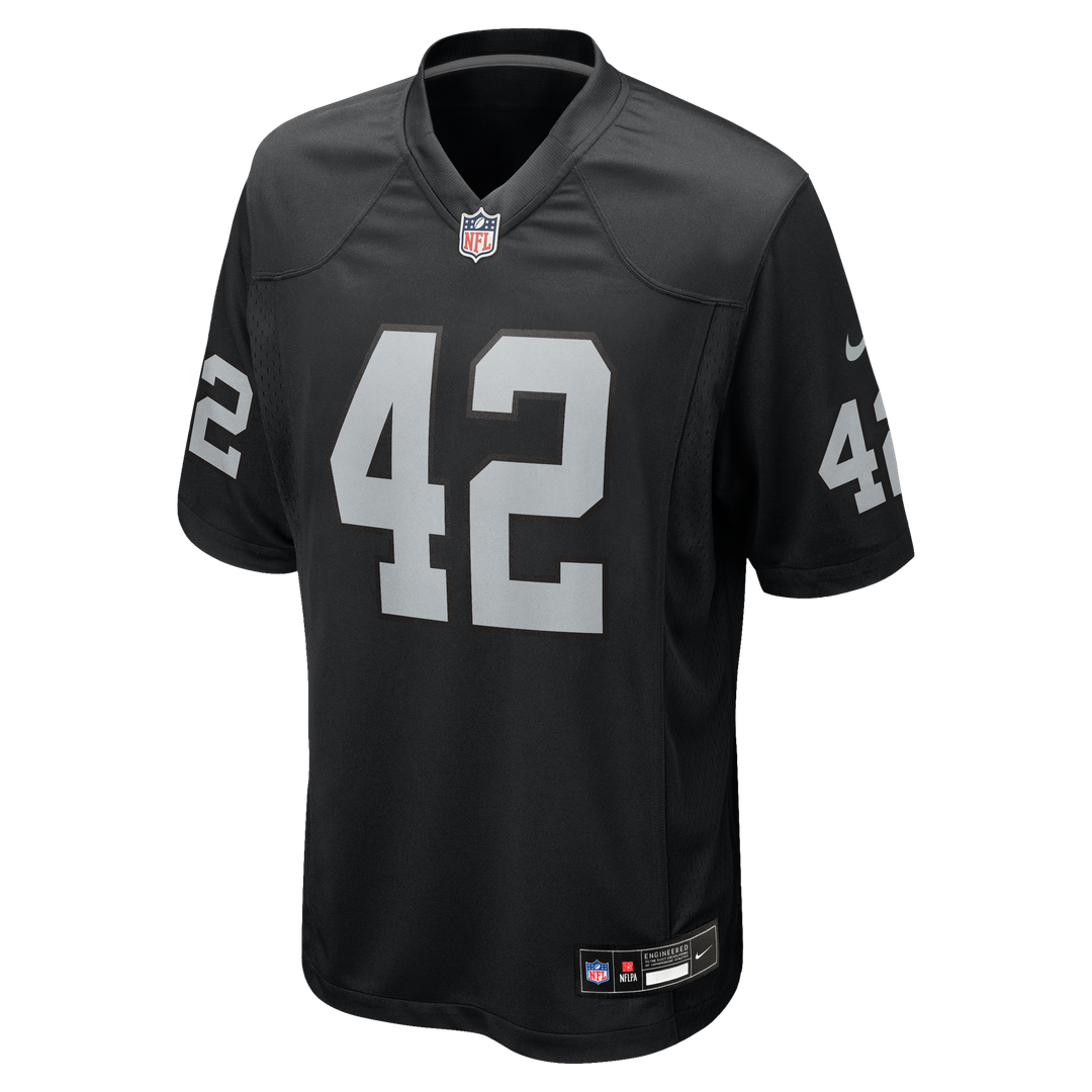 Las Vegas Raiders Ronnie Lott Nike Game Retired Player Jersey - Black