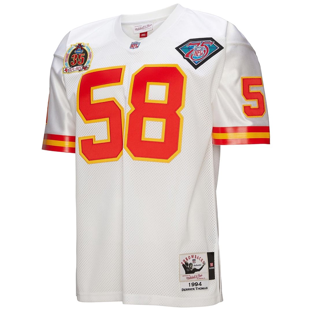 Kansas City Chiefs 1994 Derrick Thomas Mitchell & Ness Authentic Throwback Retired Player Jersey - White