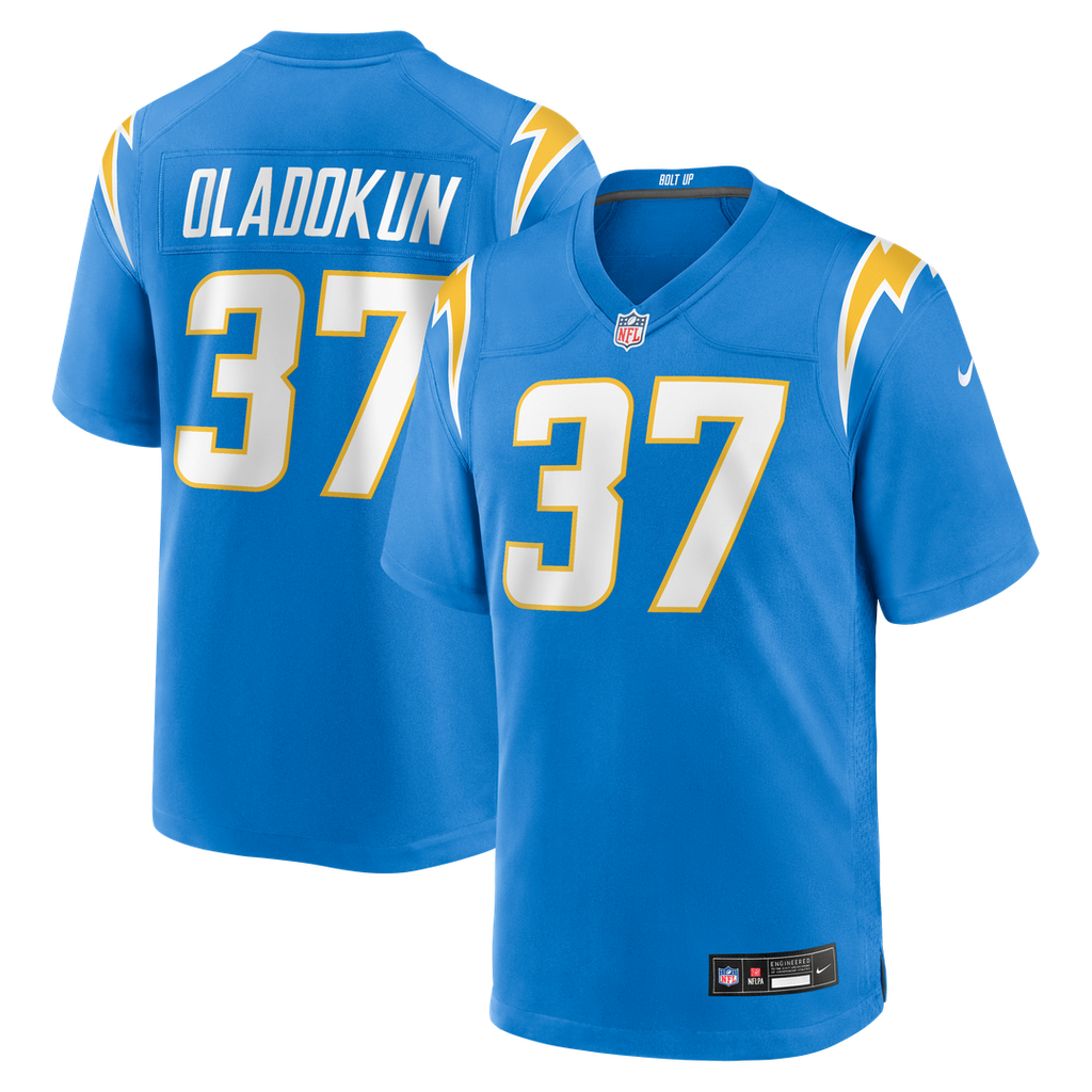 Los Angeles Chargers Jordan Oladokun Nike Team Game Jersey - Powder Blue