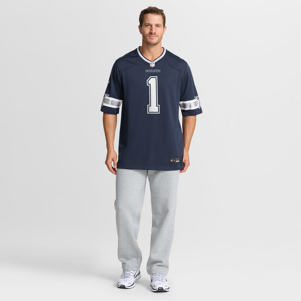 Dallas Cowboys Number 1 Groom Nike Game Jersey - Navy