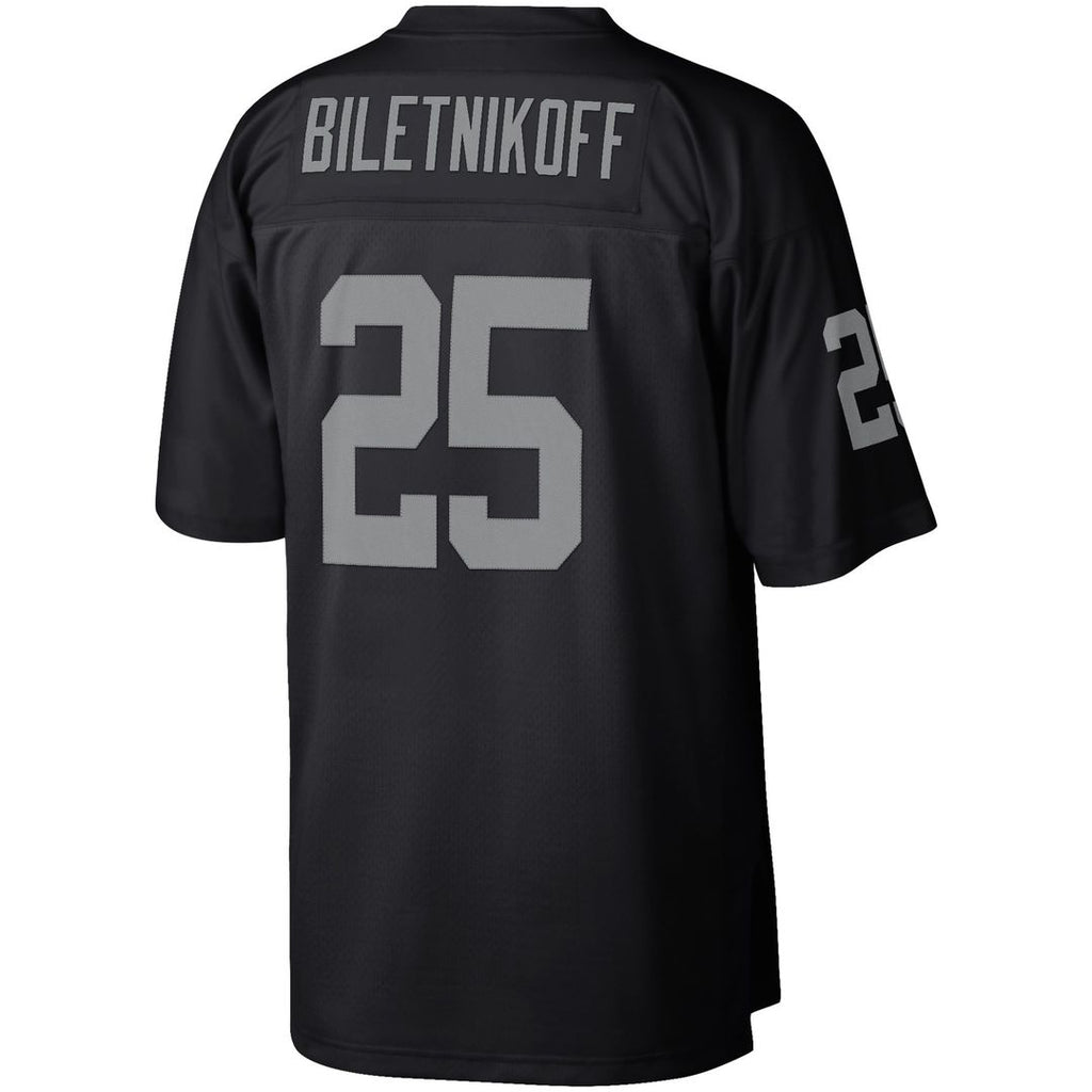 Las Vegas Raiders Fred Biletnikoff Mitchell & Ness Retired Player Legacy Replica Jersey - Black