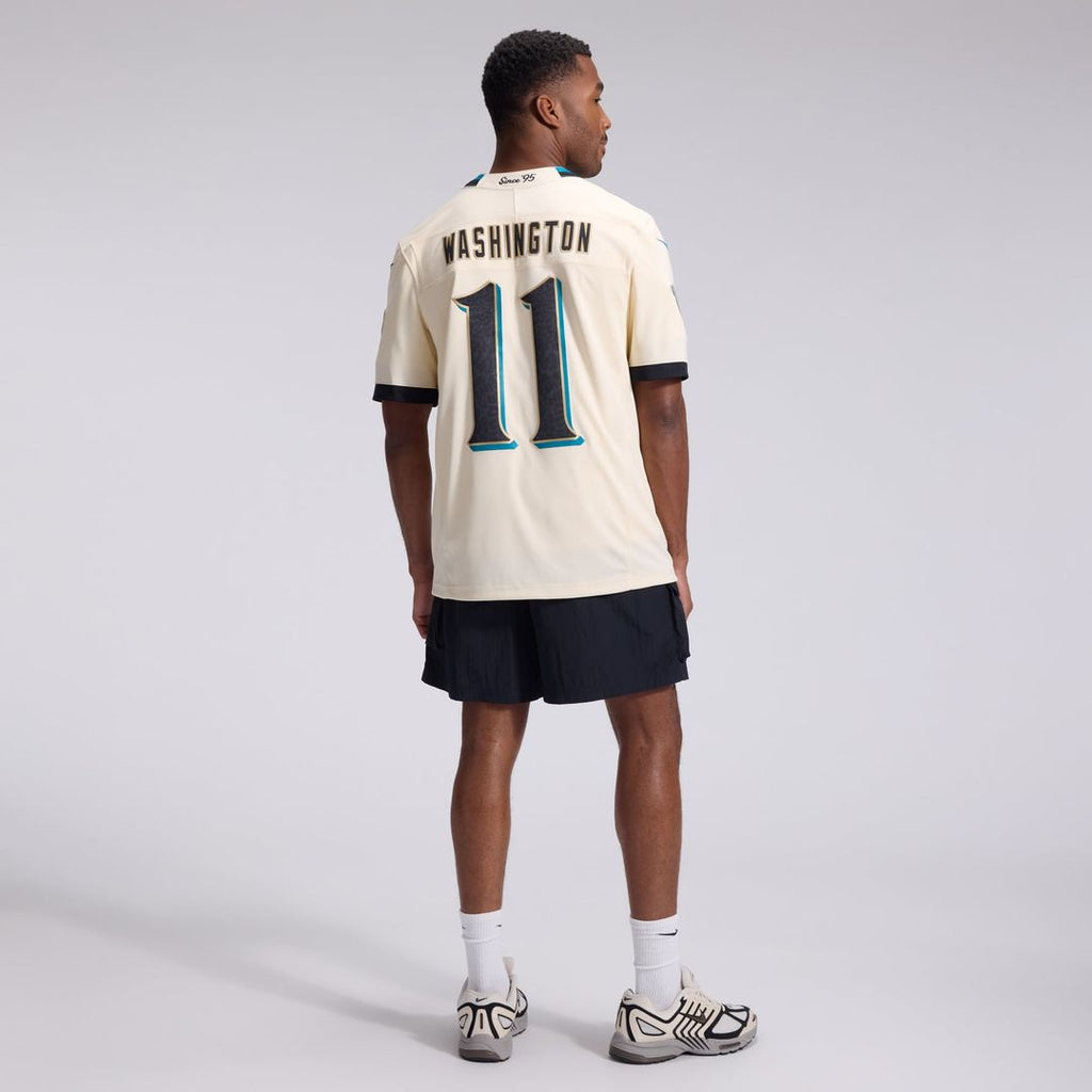 Jacksonville Jaguars Parker Washington Nike 2026 Rivalries Collection Stitched Limited Jersey - Natural
