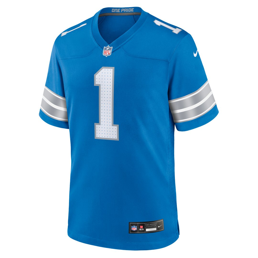 Detroit Lions Blake Miller Nike Team Game Jersey - Blue