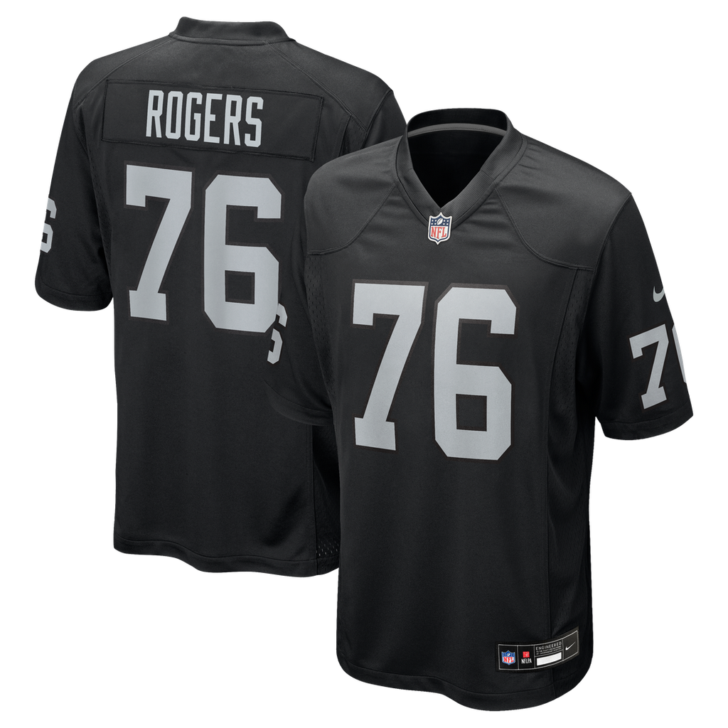 Las Vegas Raiders Caleb Rogers Nike Team Game Jersey - Black