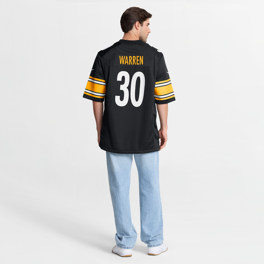 Pittsburgh Steelers Jaylen Warren Nike Game Player Jersey - Black