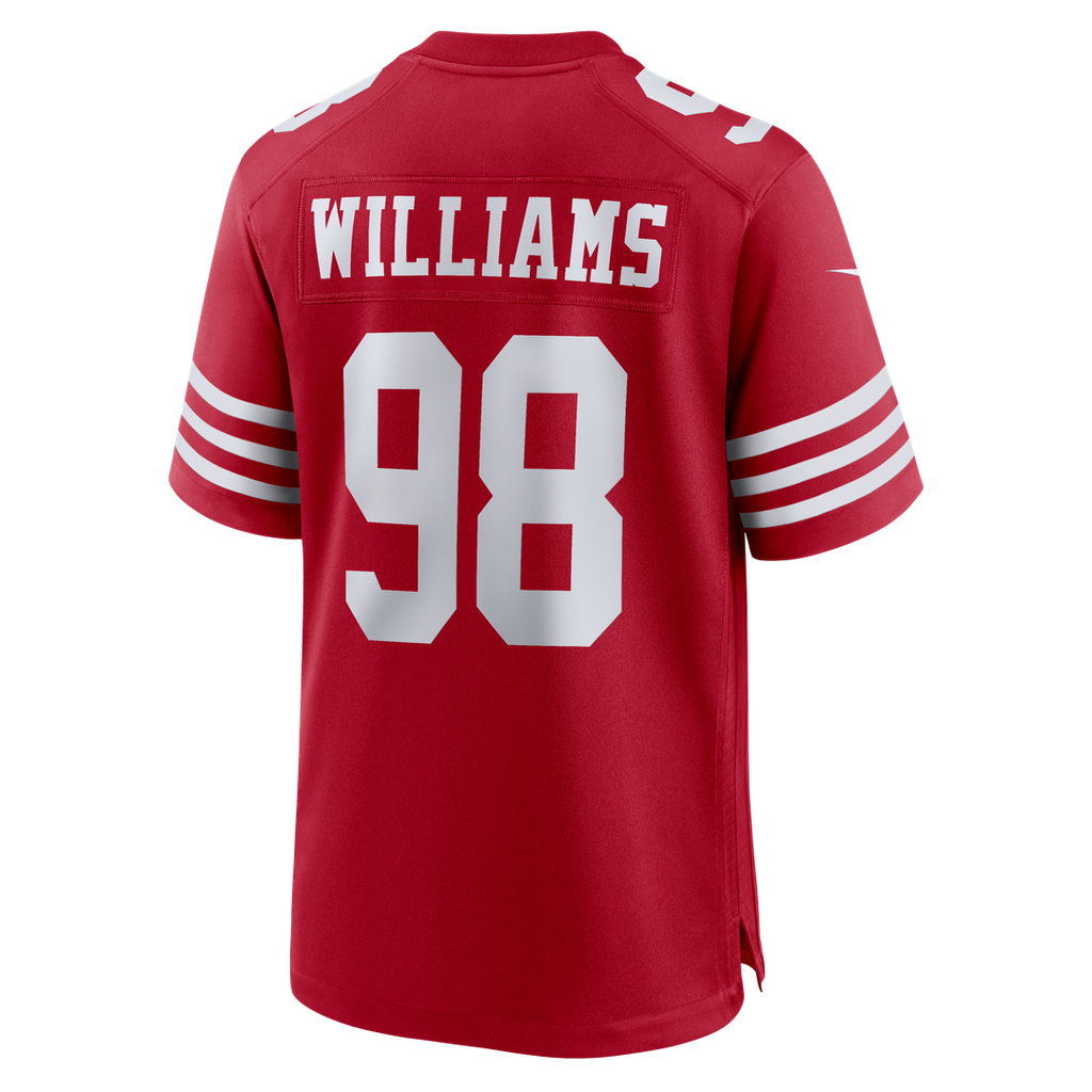 San Francisco 49ers Mykel Williams Nike Team Game Jersey - Scarlet