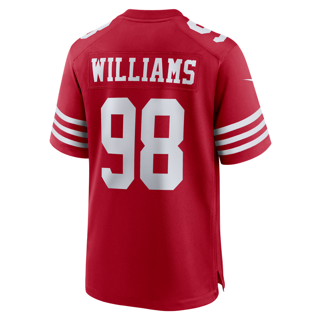 San Francisco 49ers Mykel Williams Nike Team Game Jersey - Scarlet