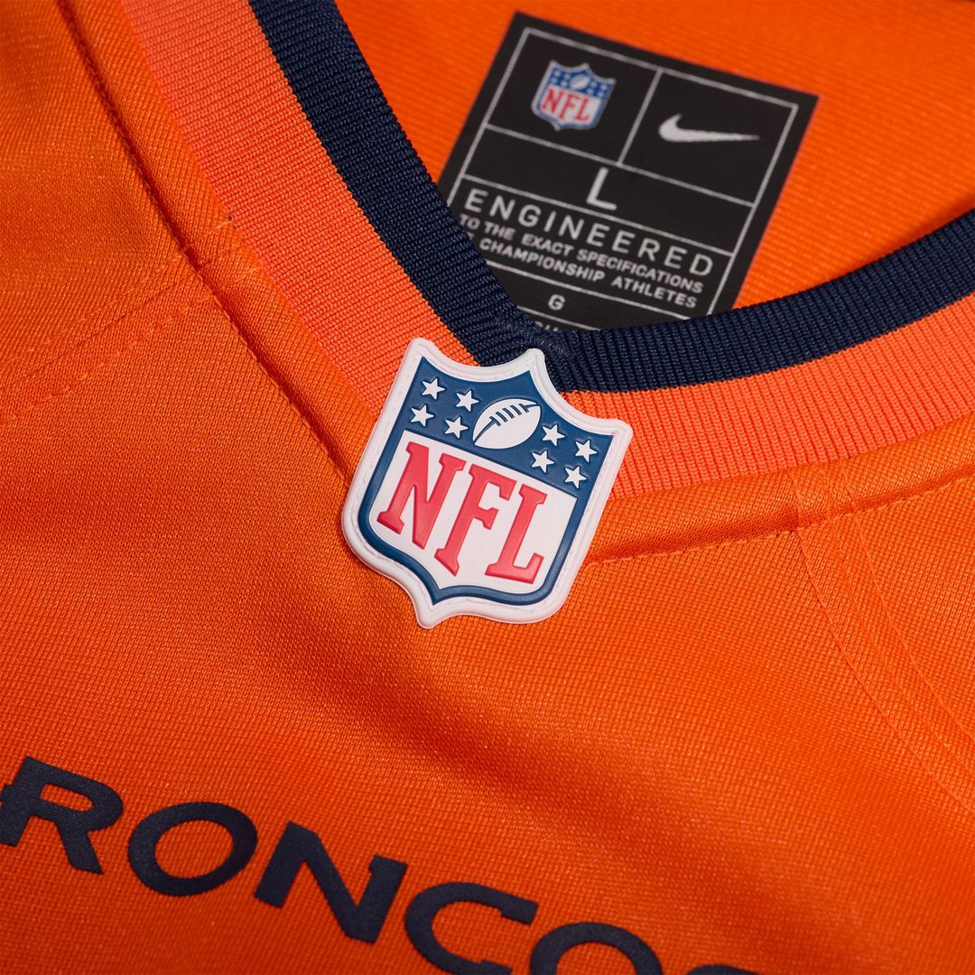 Denver Broncos Jeremy Crawshaw Nike Team Game Jersey - Orange
