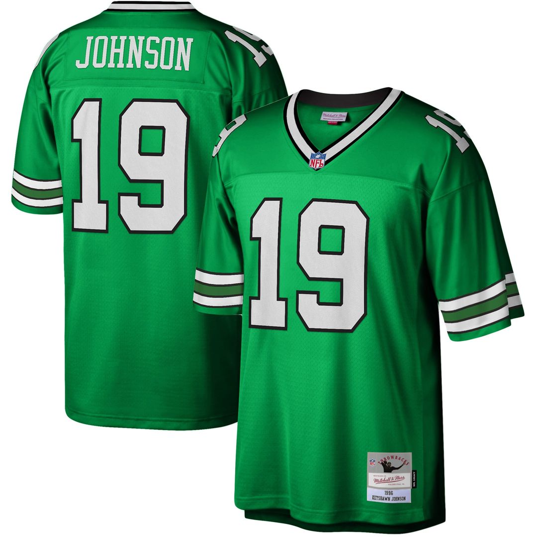 New York Jets Keyshawn Johnson Mitchell & Ness Legacy Replica Jersey - Kelly Green