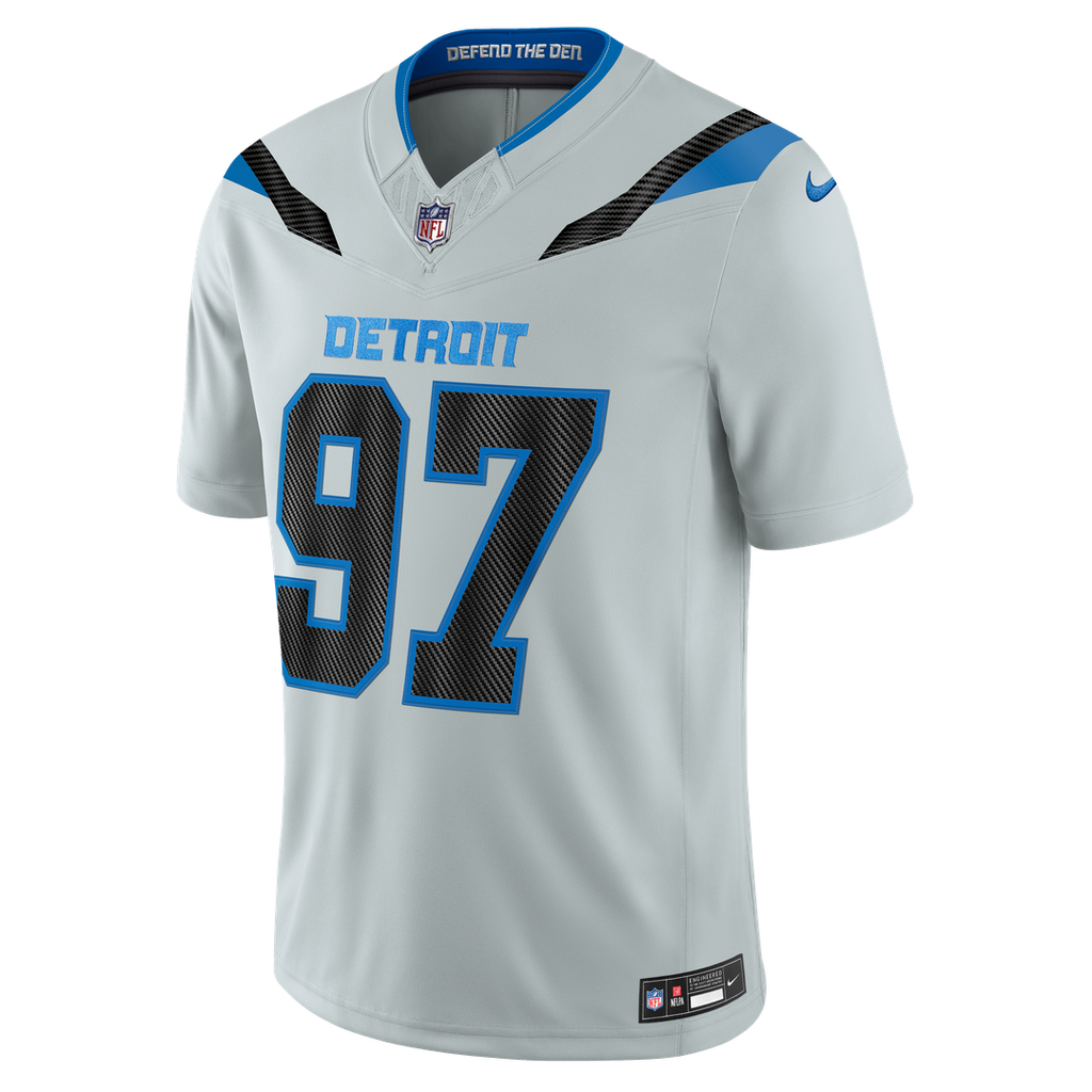 Detroit Lions Aidan Hutchinson Nike 2026 Rivalries Collection Stitched Limited Jersey - Silver
