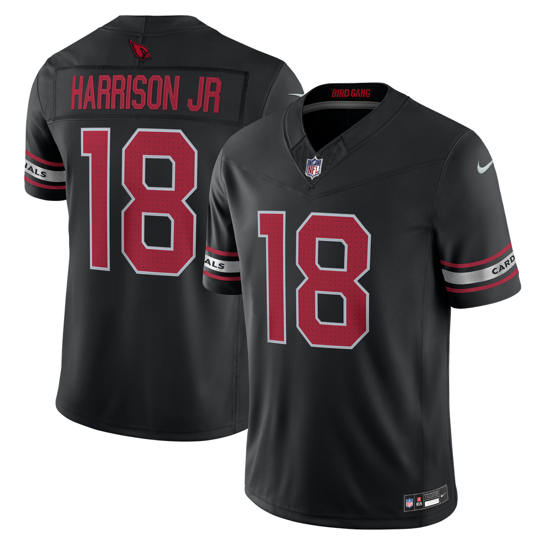 Arizona Cardinals Marvin Harrison Jr. Nike Alternate Vapor F.U.S.E. Stitched Limited Jersey - Black