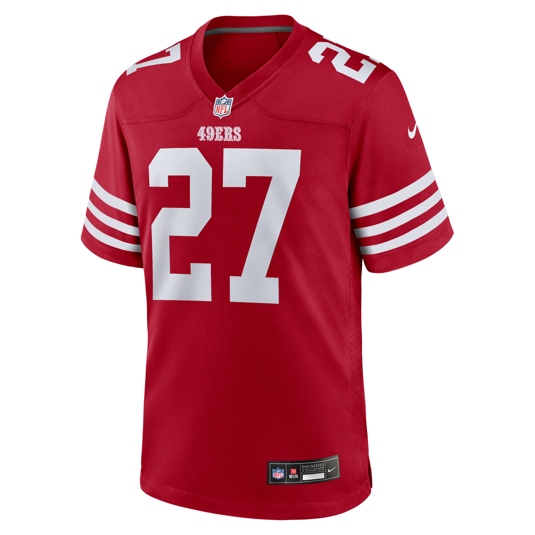 San Francisco 49ers Ji'Ayir Brown Nike Team Game Jersey - Scarlet