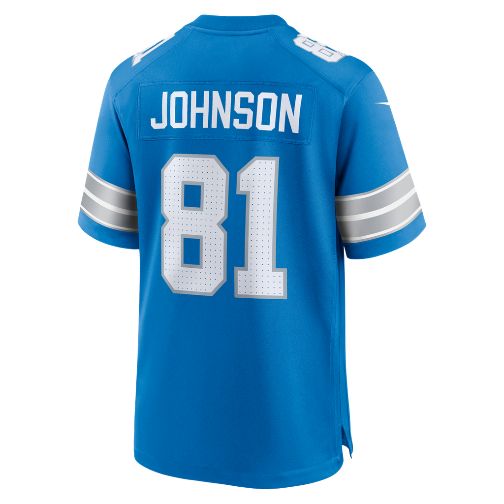 Detroit Lions Calvin Johnson Nike Team Retired Game Jersey - Blue