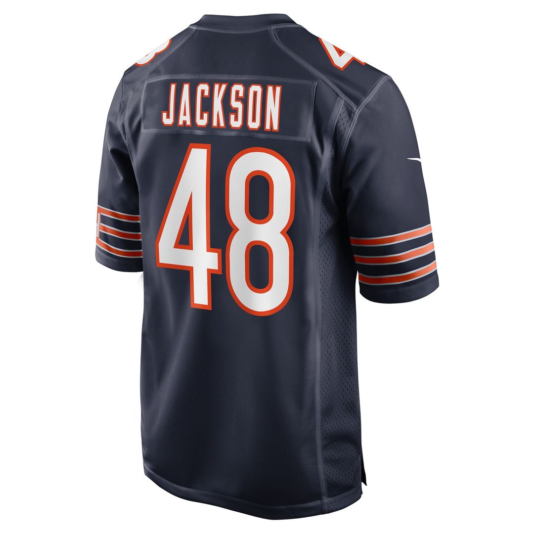 Chicago Bears D'Marco Jackson Nike Team Game Jersey - Navy